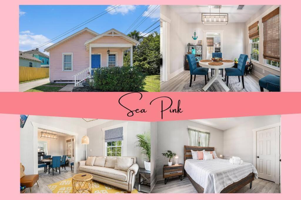 Sea Pink Retreat - Walk To Beach, Newly Renovated Galveston Exterior photo